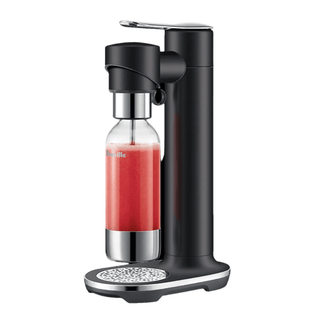 Breville the InFizz Fusion Soda Machine with FusionCap, Sparking Water Maker BCA800BTR0ZNA1 (Black Truffle) Sparkling Water Maker Breville