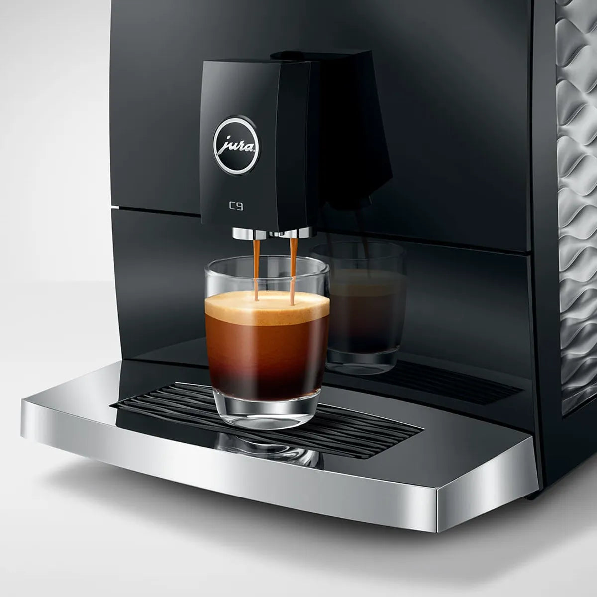 Jura C9 Automatic Coffee Machine 15739 (Piano Black) Super Automatic Espresso Machine Jura