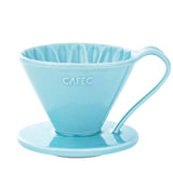 CAFEC Pour-Over Cup 4 Flower Dripper (Blue) CFD-4BL Pour Over Equipment CAFEC