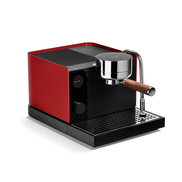 Fellow Espresso Series 1 Semi-Automatic Espresso Machine (Cherry Red + Walnut) Espresso Machine (Prosumer) Fellow