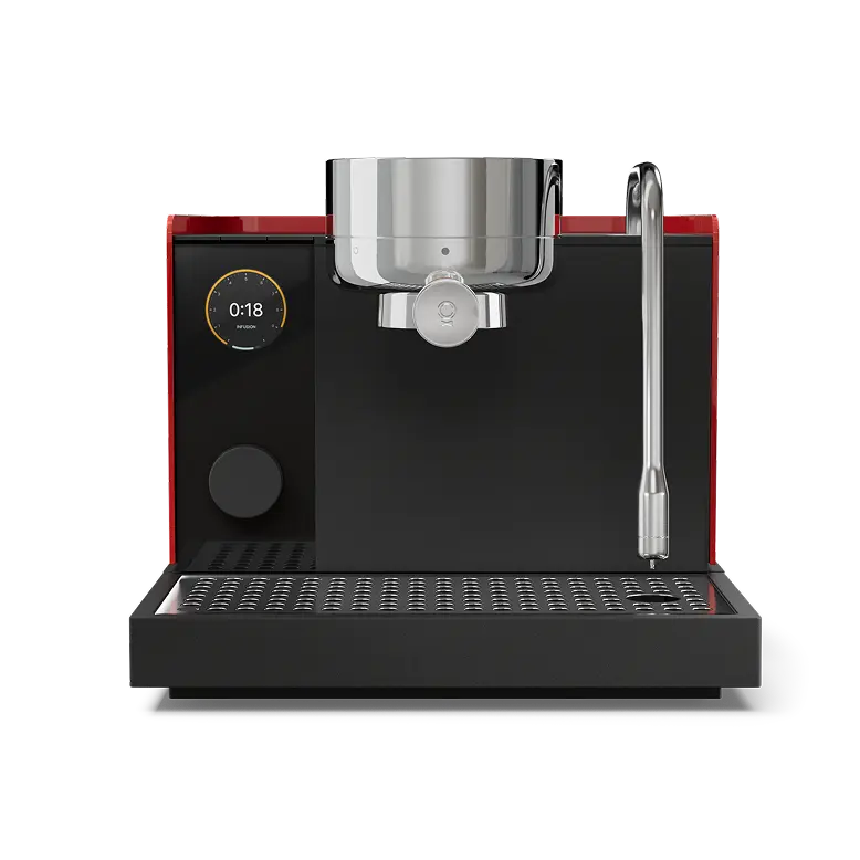 Fellow Espresso Series 1 Semi-Automatic Espresso Machine (Cherry Red + Walnut) Espresso Machine (Prosumer) Fellow
