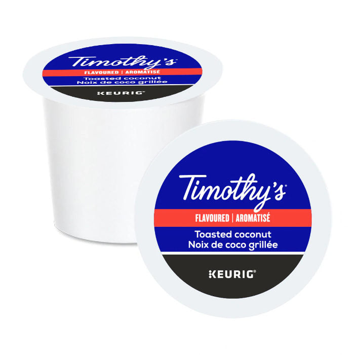 Timothy's Toasted Coconut K-Cup® Pods (Box of 24) | Best Before May 17, 2024