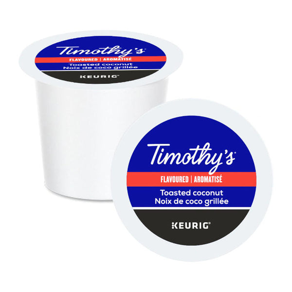 Timothy's Toasted Coconut K-Cup® Pods (Case of 96) | Best Before May 17, 2024
