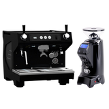 Conti ACE Black & Eureka Zenith 65 Neo (Matte Black) Grinder Bundle Espresso Machine (Commercial) Conti Short Hopper(300g)