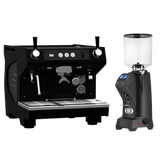 Conti ACE Black & Eureka Zenith 65 Neo (Matte Black) Grinder Bundle Espresso Machine (Commercial) Conti Tall Hopper(1400g)