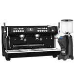 Conti MC Ultima Black & Eureka Zenith 65 Neo (Matte Black) Grinder Bundle Espresso Machine (Commercial) Conti 2 Group Regular Tall Hopper(1400g)