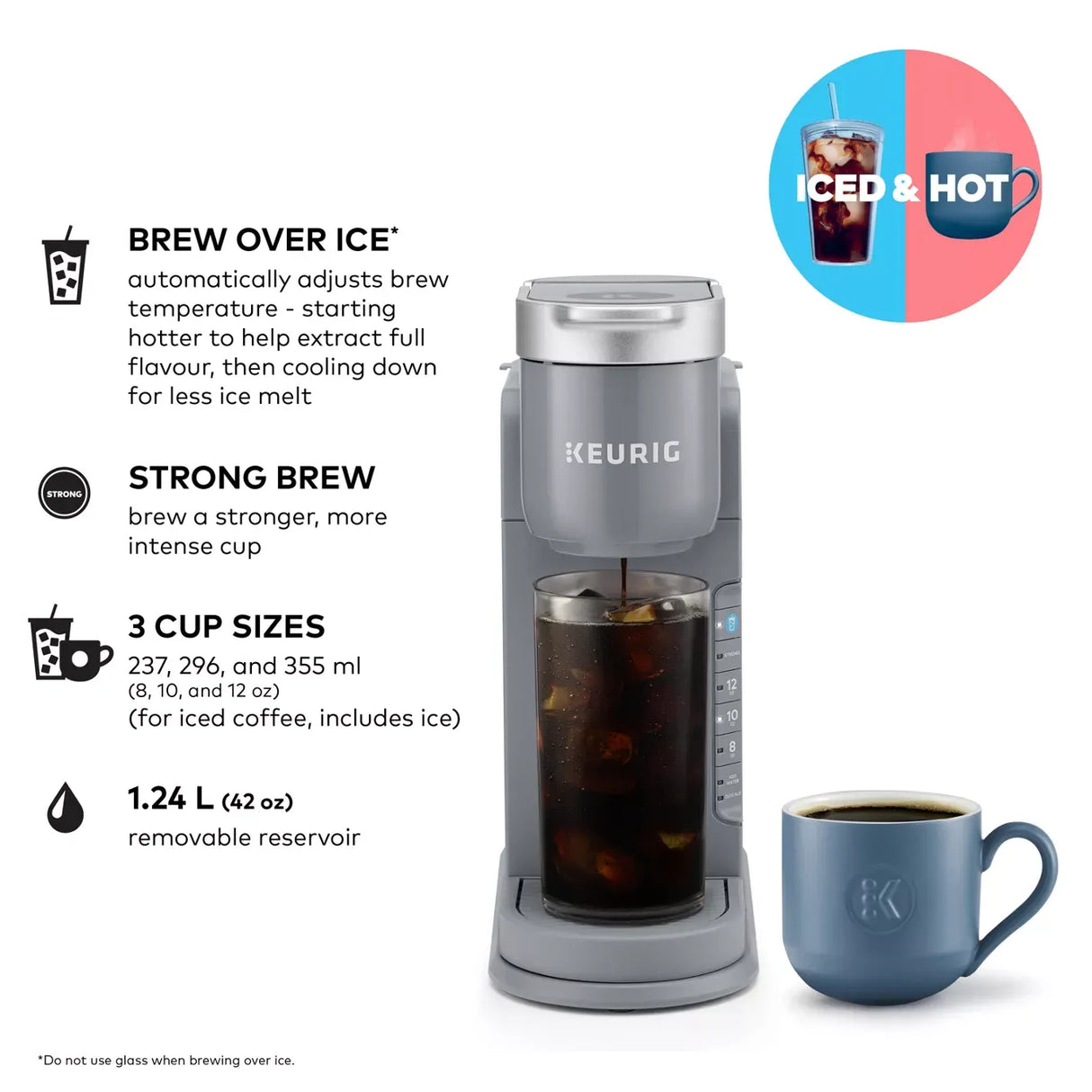 Keurig K-Slim Single Serve Coffee Maker (Grey) Keurig Machine Keurig