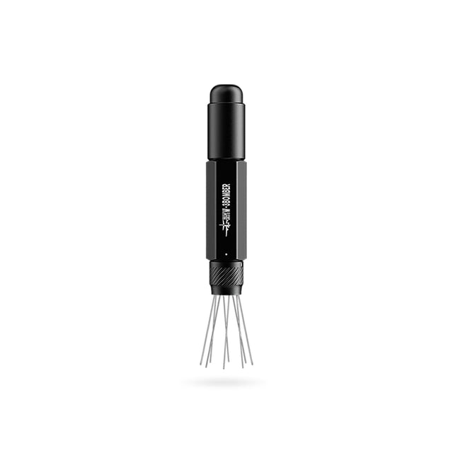 The MHW-3BOMBER Lightning Needle Distributor Pro WDT Tool (Black) features a cylindrical body, multiple thin metal prongs, and adjustable needle depth, shown vertically on a white background.