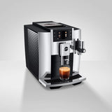Jura E8 Chrome Automatic Coffee Machine 15646 (Latest Version) Super Automatic Espresso Machine Jura
