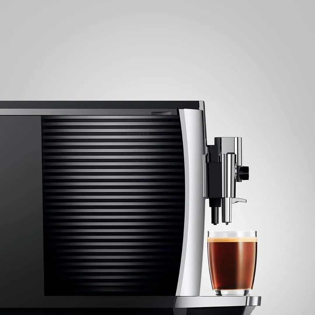Jura E8 Chrome Automatic Coffee Machine 15646 (Latest Version) Super Automatic Espresso Machine Jura