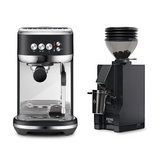 Breville Bambino Plus Espresso Machine (Black Truffle) and Eureka Mignon Zero 55s Grinder (Matte Black) Bundle