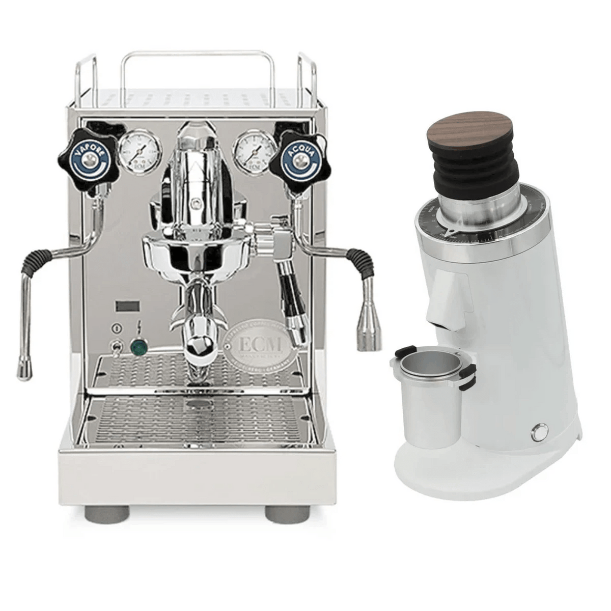 Compact Ecm Machine Machine à expresso ECM Mechanika VI Slim et moulin à café Eureka Migno