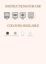 Image displaying icons indicating that the Loveramics Coffee Dosing Tray Set of 2 (Celadon Blue) is dishwasher, microwave, freezer, and oven safe. Circles below highlight available colors: matte dark green, matte light green, white, and celadon blue. Crafted in the style recommended by James Hoffmann, this versatile porcelain dosing tray by Loveramics is ideal for coffee dosing needs—perfect for both home enthusiasts and professionals.
