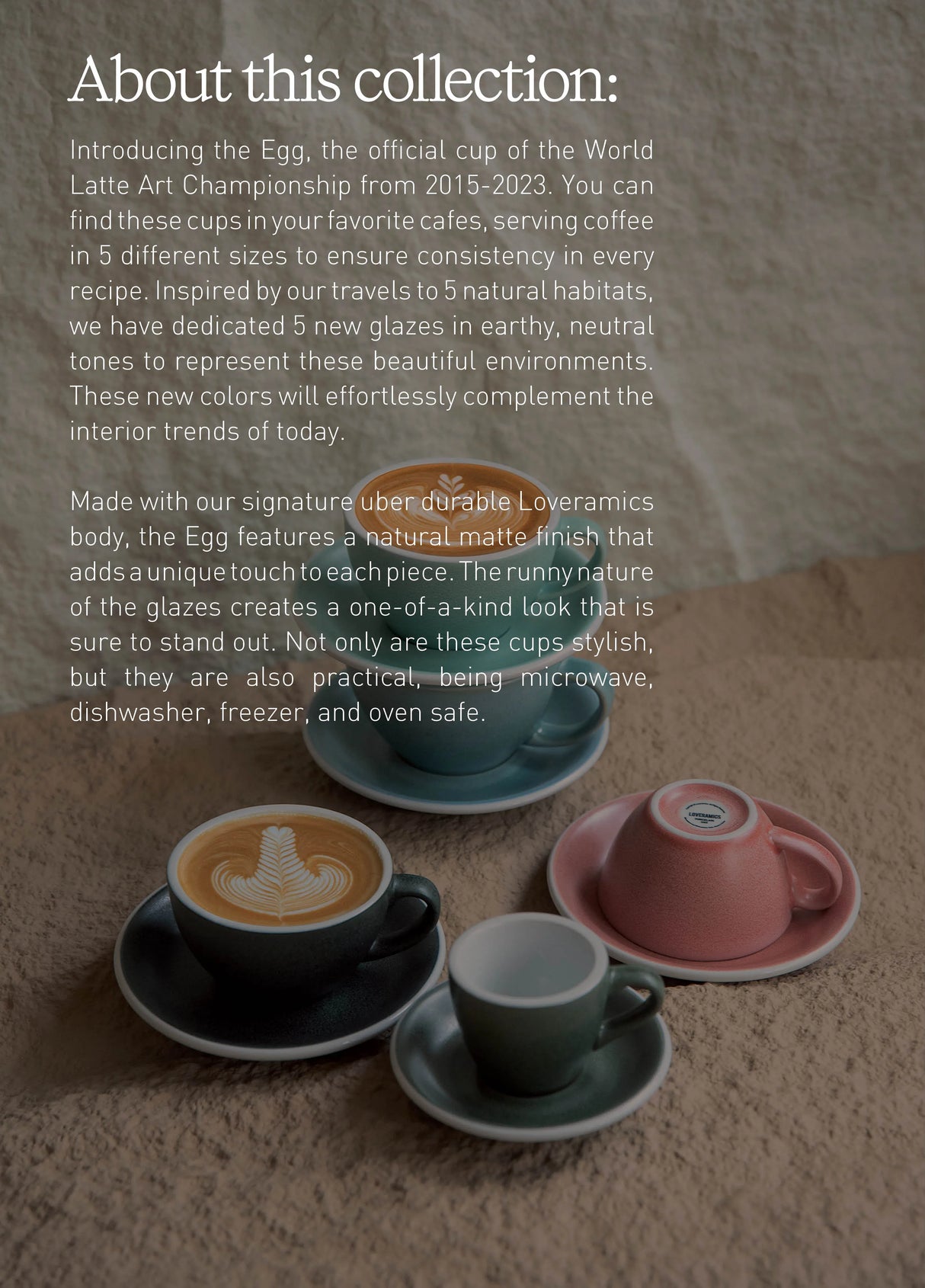 Loveramics Egg 300ml Latte Cup and Saucer (Mineral Glacier) Kitchenware Loveramics