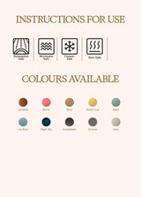 Four icons indicate that the Loveramics Egg 300ml Latte Cup and Saucer (Potters Granite) is dishwasher, microwave, freezer, and oven safe. Beneath these icons are ten color swatches labeled: Caramel, Berry, Rose, Butter Cup, Basil, Ice Blue, Night Sky, Gunpowder, Granite (the featured Potters Granite), and Ivory—each crafted in Loveramics’ signature Potters Colours from the Egg Latte Cup range as showcased in the World Latte Art Championship cup collection.