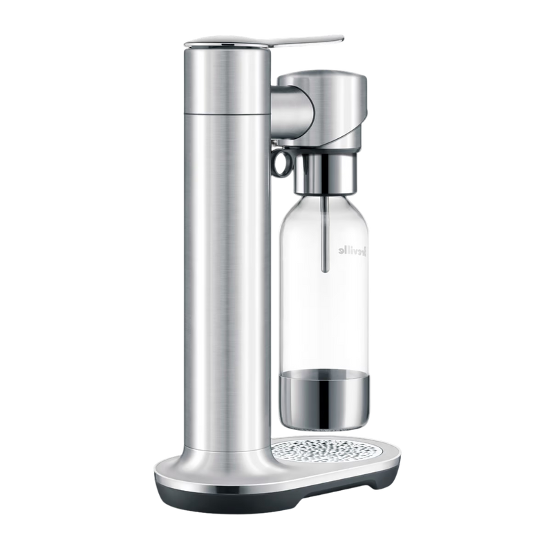 Breville the InFizz™ Fusion Soda Machine with FusionCap, Sparking Water & Specialty Beverage Maker Maker BCA800BSS0ZNA1 (Brushed Stainless Steel)