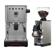 Gaggia Classic GT Stainless Steel & Eureka Mignon Libra 65 All Purpose (Chrome) Grinder Bundle Espresso Machine (Prosumer) Gaggia