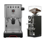 Gaggia Classic GT Stainless Steel & Eureka Mignon Libra (Black) Grinder Bundle Espresso Machine (Prosumer) Gaggia