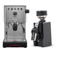 Gaggia Classic GT Stainless Steel & Eureka Mignon Zero 65 All Purpose (Black) Grinder Bundle Espresso Machine (Prosumer) Gaggia
