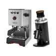 Gaggia Classic UP Stainless Steel & DF64 Gen 2.5 (Black) Grinder Bundle Espresso Machine Gaggia