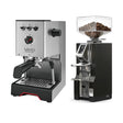Gaggia Classic UP Stainless Steel & Eureka Mignon Libra (Black) Grinder Bundle Espresso Machine Gaggia