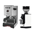 Gaggia Classic UP Stainless Steel & Eureka Mignon Zero 55s (White) Grinder Bundle Espresso Machine Gaggia