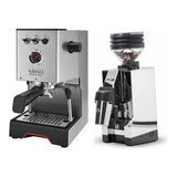 Gaggia Classic UP Stainless Steel & Eureka Mignon Zero 65 All Purpose (Chrome) Grinder Bundle Espresso Machine Gaggia