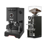 Gaggia Classic UP Black & Eureka Mignon Libra (Black) Grinder Bundle Espresso Machine Gaggia