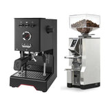 Gaggia Classic UP Black & Eureka Mignon Libra (Chrome) Grinder Bundle Espresso Machine Gaggia