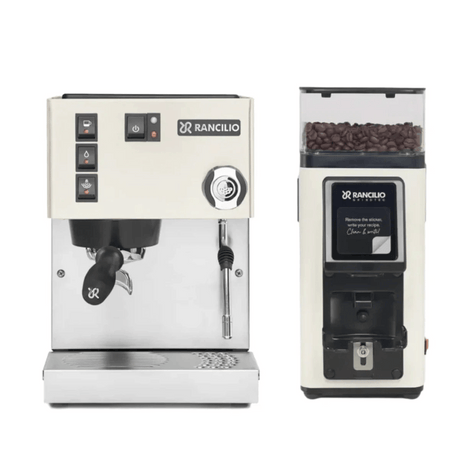 Rancilio Silvia M V6 Espresso Machine (White) and Rancilio Stile SD Grinder (White) Bundle Espresso Machine Rancilio