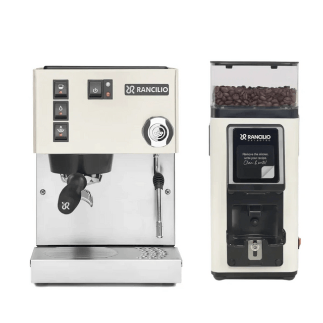 Rancilio Silvia M V6 Espresso Machine (White) and Rancilio Stile SD Grinder (White) Bundle Espresso Machine Rancilio