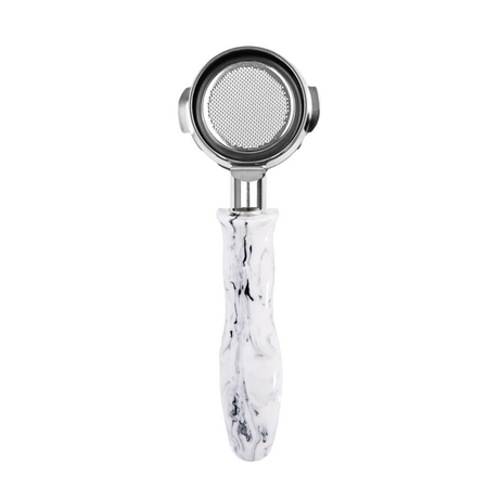 HCS Bottomless Portafilter (Poly Resin White Marble) Accessory HCS for 58mm E61 Machine