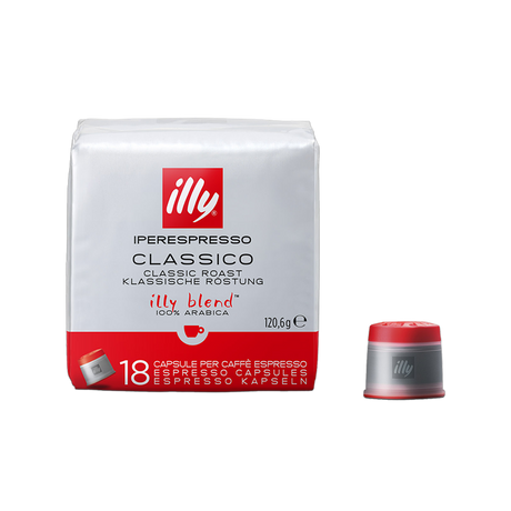 Illy Iperespresso Classico Medium Espresso Capsules (Box of 18) Illy Iperespresso Capsules Illy