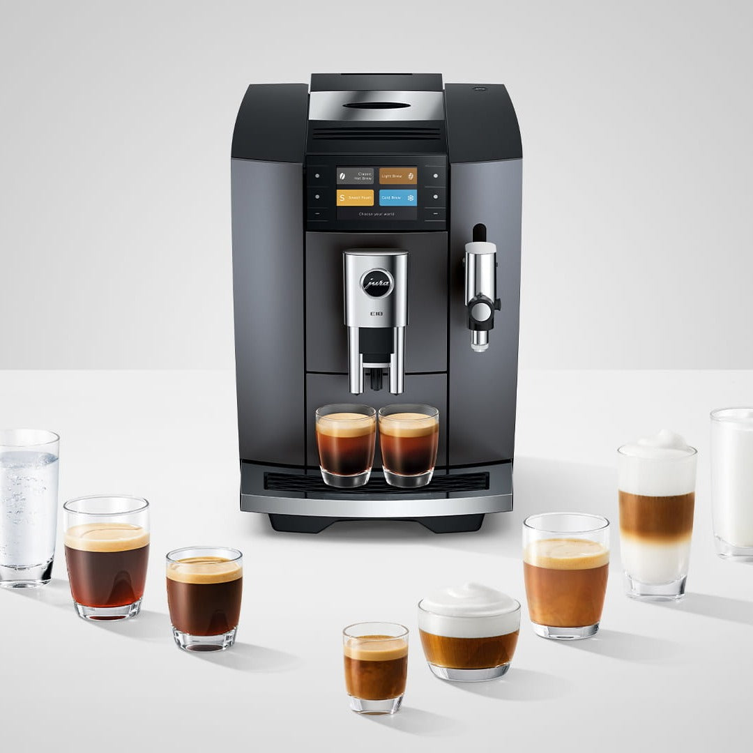 Jura E10 Super Automatic Coffee Machine 15720 (Onyx Grey) Super Automatic Espresso Machine Jura