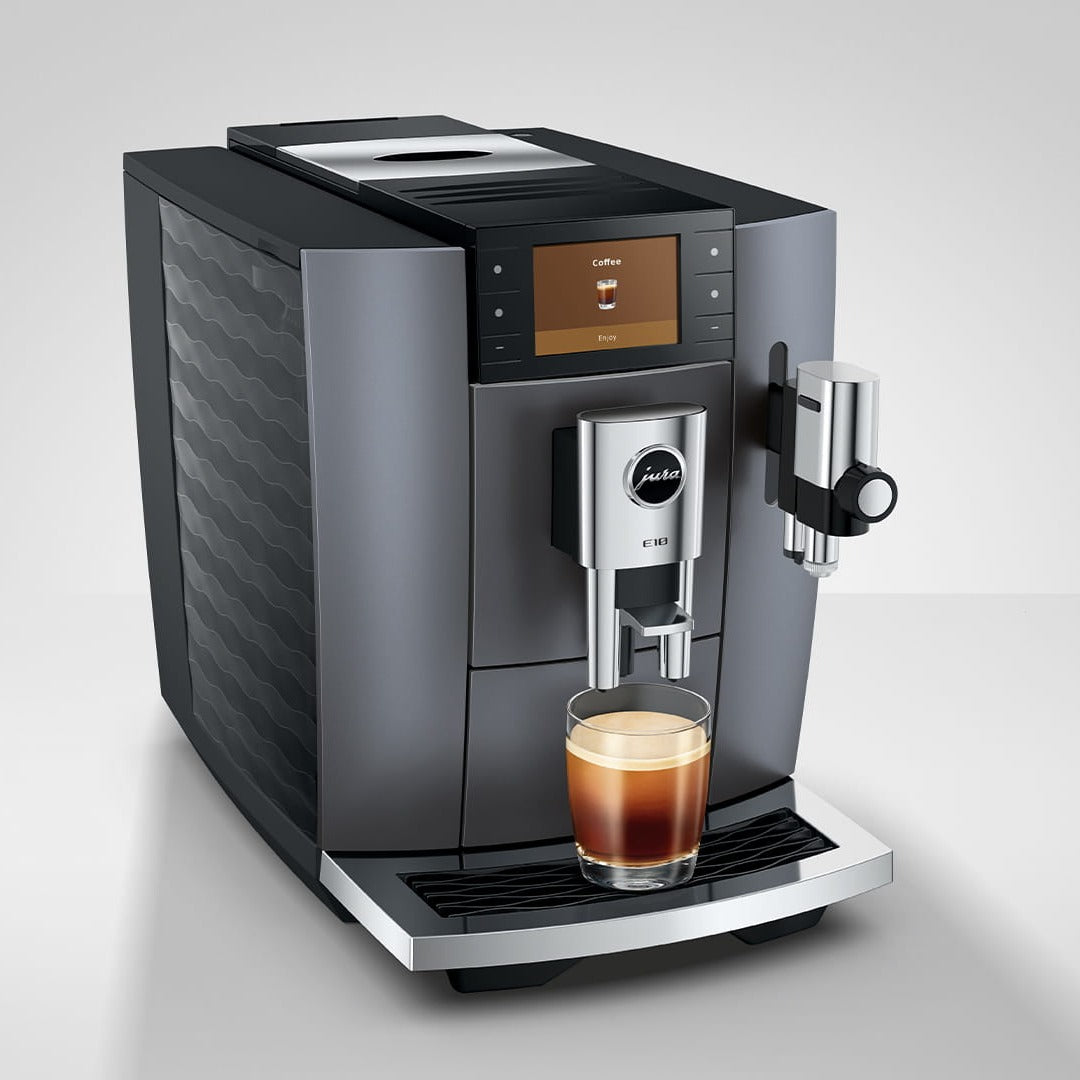Jura E10 Super Automatic Coffee Machine 15720 (Onyx Grey) Super Automatic Espresso Machine Jura