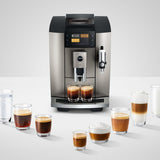 Jura E8 Super Automatic Coffee Machine 15722 (Midnight Silver) Super Automatic Espresso Machine Jura