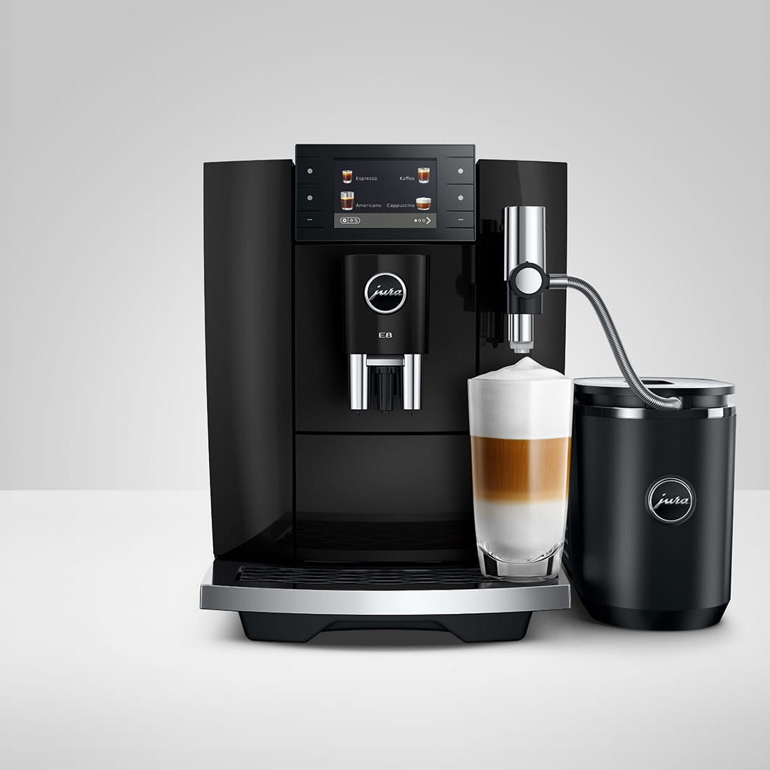 Jura E8 Super Automatic Coffee Machine 15777 (Piano Black) Super Automatic Espresso Machine Jura