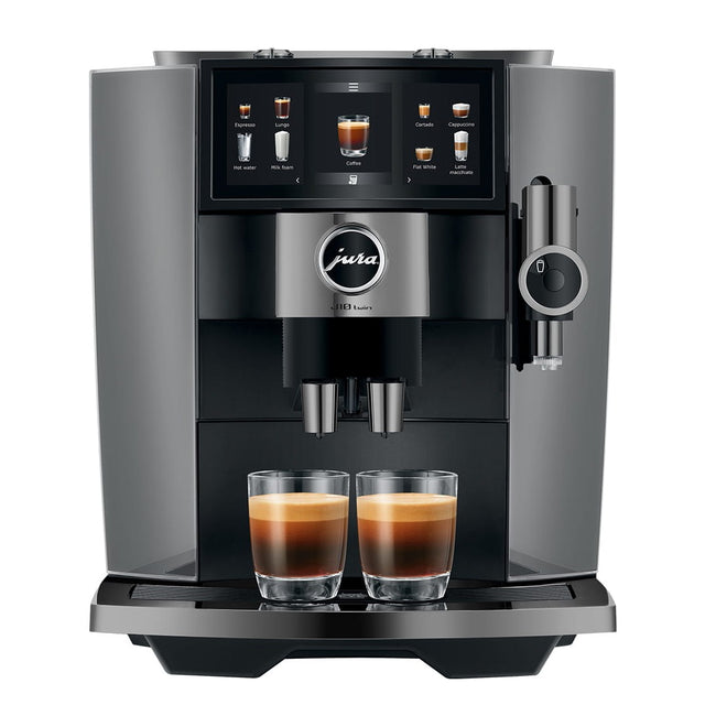 Jura J10 Twin Super Automatic Coffee Machine 15724 (Diamond Onyx) Super Automatic Espresso Machine Jura