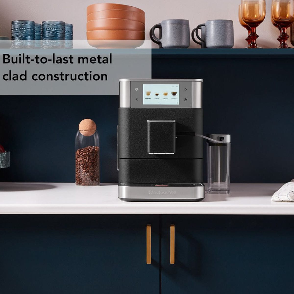 KitchenAid KF8 Super Automatic Espresso Machine (Cast Iron Black) KES8558BK Super Automatic Espresso Machine KitchenAid