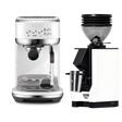 Breville The Bambino Plus Espresso Machine BES500SST (Sea Salt) and & Eureka Mignon Zero 55s Single Dose Coffee Grinder (White) Bundle Espresso Machine Breville Default Title