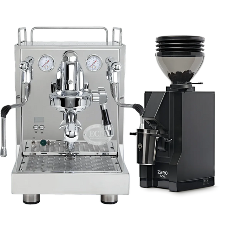 ECM Mechanika Max Espresso Machine with Eureka Zero 55s Grinder (Black) Bundle Espresso Machine (Prosumer) ECM