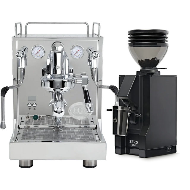 ECM Mechanika Max Espresso Machine with Eureka Zero 55s Grinder (Black) Bundle Espresso Machine (Prosumer) ECM