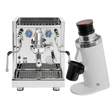 ECM Technika VI Dual Boiler Espresso Machine (Stainless Steel) with DF64 Gen 2.5 Grinder (White) Bundle