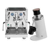 ECM Technika VI Dual Boiler Espresso Machine (Stainless Steel) with DF64 Gen 2.5 Grinder (White) Bundle