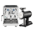 ECM Technika VI Dual Boiler Espresso Machine (Stainless Steel) with Mazzer Philos Grinder (Black) Bundle