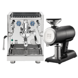 ECM Technika VI Dual Boiler Espresso Machine (Stainless Steel) with Mazzer Philos Grinder (Black) Bundle