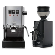 Gaggia Classic E24 Stainless Steel & Eureka Mignon Zero 55s Single Dose Coffee Grinder (Matte Black) Bundle Espresso Machine Gaggia Default Title