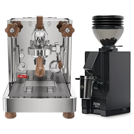 Lelit Bianca 3 PL162T Espresso Machine and Eureka Mignon Zero 55s Single Dose Coffee Grinder (Matte Black) Bundle Espresso Machine (Prosumer) Lelit