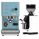 Profitec Go (Blue) Espresso Machine & Eureka Mignon Zero 55s Single Dose Coffee Grinder (White) Bundle