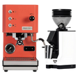 Profitec Go (Red) Espresso Machine & Eureka Mignon Zero 55s Single Dose Coffee Grinder (White) Bundle Espresso Machine (Prosumer) Profitec Default Title
